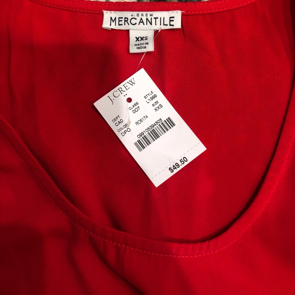 J-Crew Red Tank - Picture 2 of 2